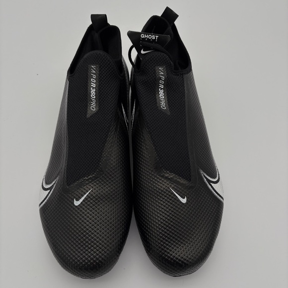 NWOT Men's Size 12 Black And White Nike Vapor Edge Pro 360 WD Football Cleats - Picture 4 of 14